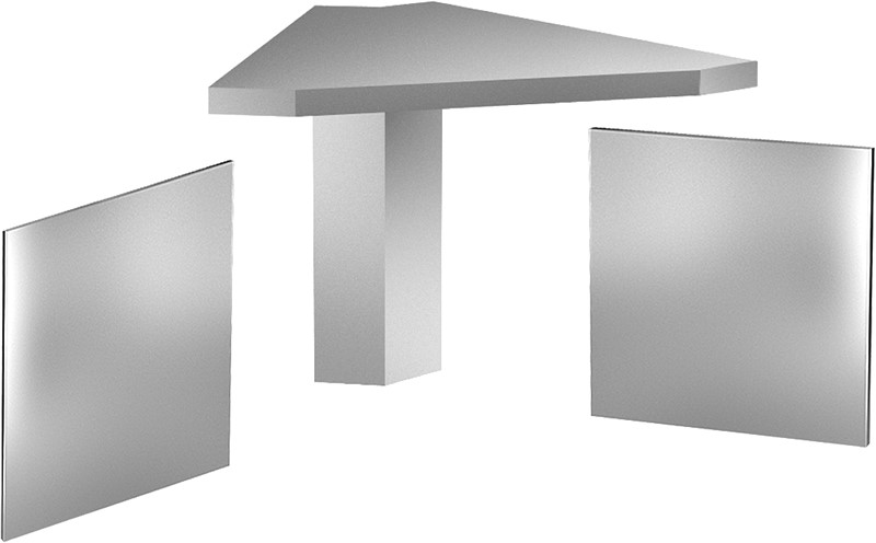 ÉLÉMENT D'ANGLE INTERNE A 45°