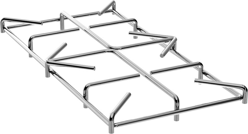 GRILLE BARREAUDEE EN INOX POUR 2 FEUX VIFS