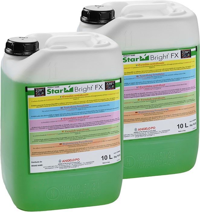 PRODUIT DE RINÇAGE STARBRIGHTFX - 2 BIDONS DE 10 LT POUR FOURS TT - FX.LIV.3 - BX…W