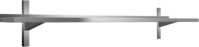 Etagère murale en acier inox AISI304, 160 cm