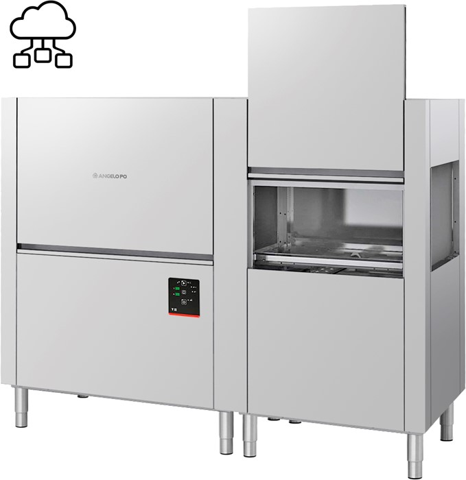 LAVE-VAISSELLE AVANCEMENT AUTOMATIQUE 210 PANIERS/HEURE - SORTIE PANIER GAUCHE