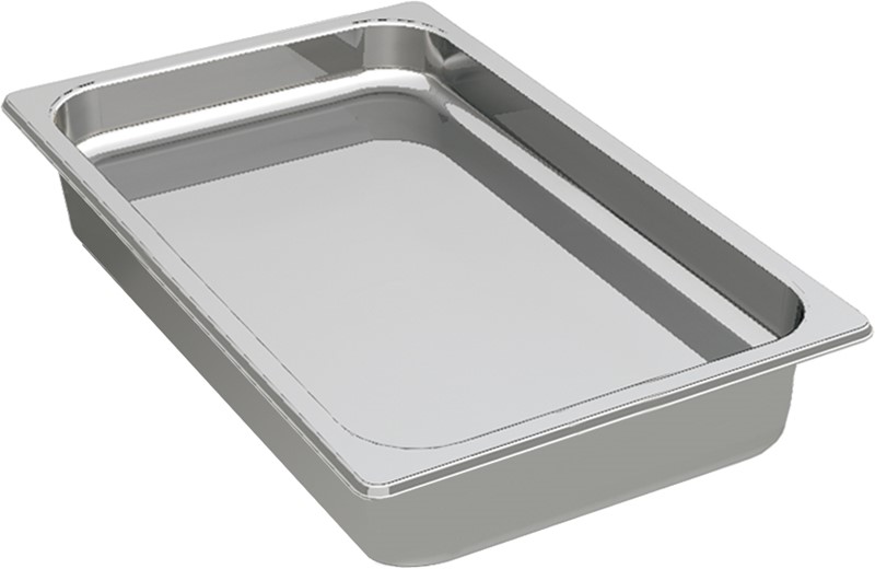 BAC INOX GN 1/2, HAUTEUR 6, 5 CM