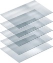 5 ETAGERES EN VERRE TREMPE POUR VITRINE G8