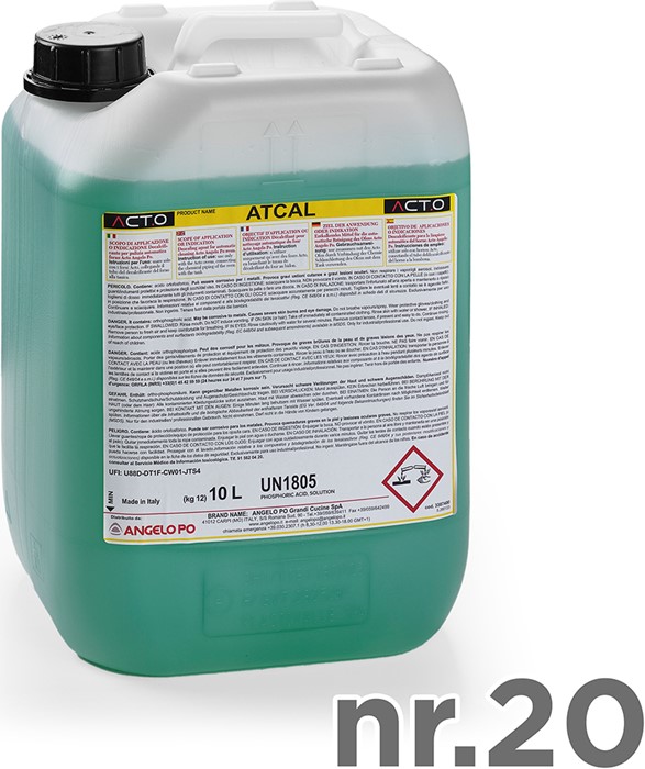 DÉTARTRANT ATCAL - 20 BIDONS DE 10LT (PALETTE)