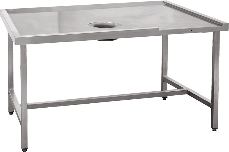 TABLE DE TRIAGE AVEC TROU - SORTIE DU PANIER A DROITE