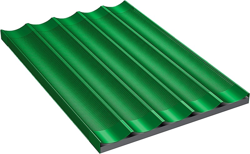 PLATEAU 60X40 CM ANTIADHÉSIF POUR 5 BAGUETTES