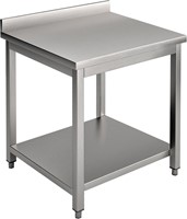 TABLE AVEC DOSSERET ARRIÈRE 80 CM
