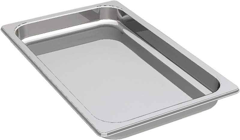 BAC INOX GN 1/2, HAUTEUR 2 CM