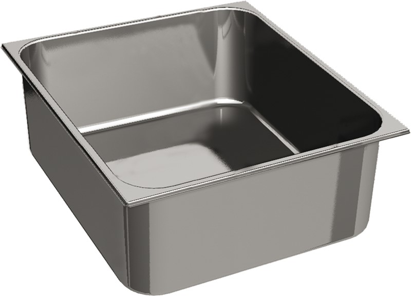 BAC INOX GN 2/3, HAUTEUR 4 CM