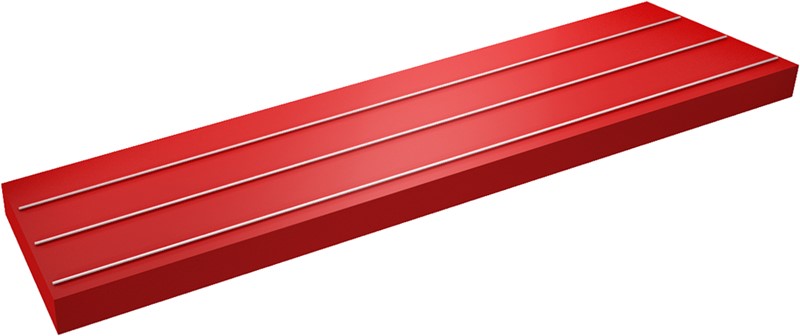 RAMPE À PLATEAUX LAMINÉ - 3 GN