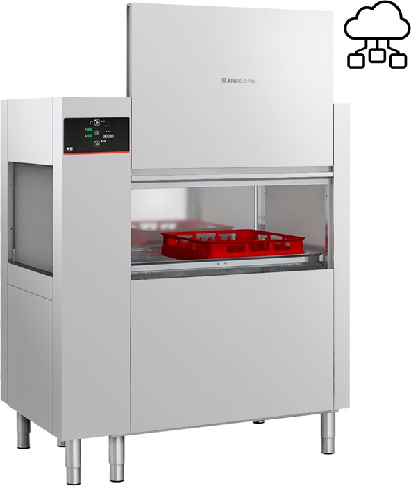 LAVE-VAISSELLE AVANCEMENT AUTOMATIQUE 160 PANIERS/HEURE - SORTIE PANIER DROITE