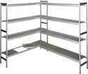 RAYONNAGE COMPLET POUR CHAMBRE FROIDE 2 CÔTÉS 123x123 CM