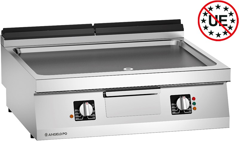 ÉLÉMENT GRILLADE ELECTRIQUE AVEC PLAQUE LISSE EN ACIER DOUX