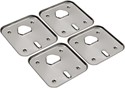 4 CUVETTES EN INOX POUR FEUX VIFS