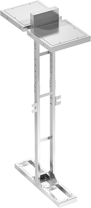 COLONNE 2 FACES 2 ETAGERES 40 CM