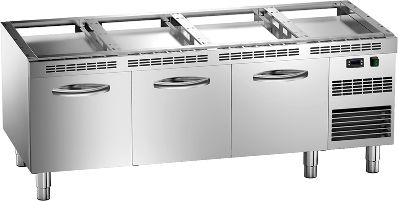 BANQUE RÉFRIGÉRÉE -2°C ÷ +10°C - 3 PORTILLONS