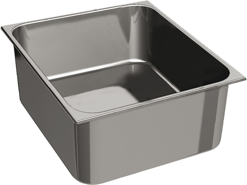 BAC INOX GN 2/3, HAUTEUR 6, 5 CM