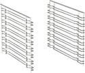 STRUCTURE PORTE-PLATS GN 1/1 POUR PLACARD 80 CM