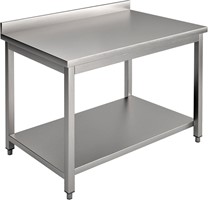 TABLE AVEC DOSSERET ARRIÈRE 140 CM