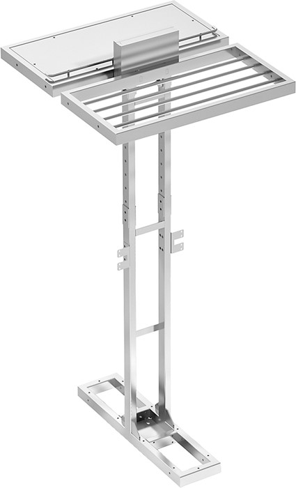 COLONNE 2 FACES 1 GRILLES 1 ETAGERE 80 CM