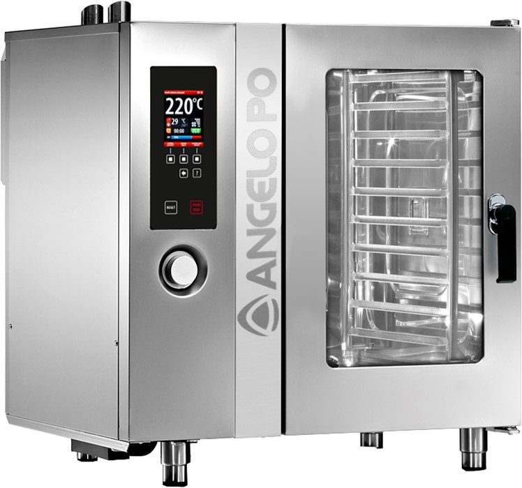FOUR MIXTE ÉLECTRIQUE MULTI-FONCTION TOP 10 GN1/1 PORTE AVEC OUVERTURE A DROITE PORTE AVEC OUVERTURE A DROITE